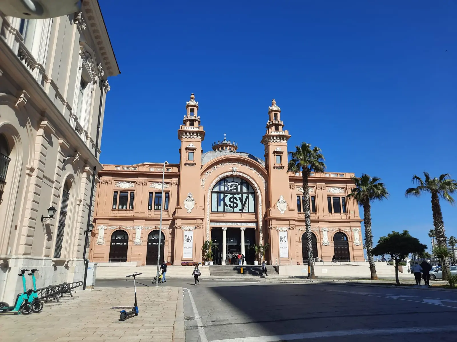Teatro Margherita in Bari during Banksy exhibition