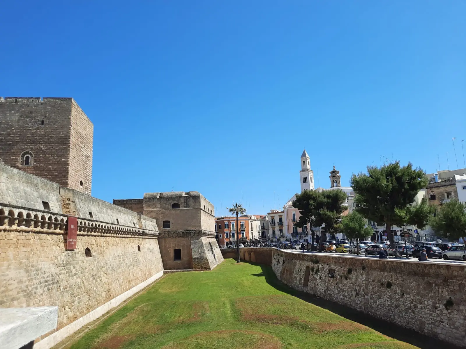 Castello Normanno-Svevo in Bari along the city walls